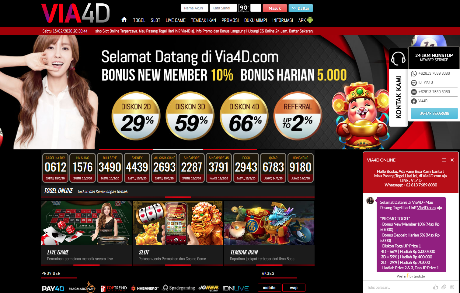 Via4D Situs Agen Togel Pasaran Resmi Terlengkap di Indonesia